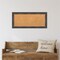 Cork Board, Bark Rustic Char Narrow Frame - Bulletin Board, Organization Board, Pin Board